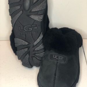 UGG COQUETTE 5125 BLACK CLOG SLIPPERS US Sz 6
